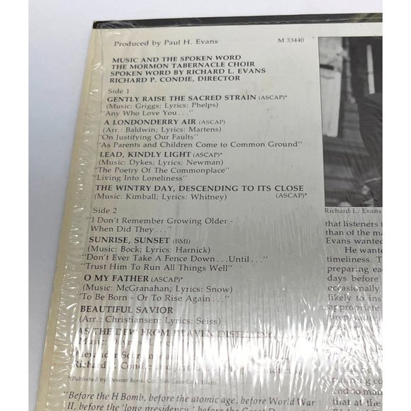 Mormon Tabernacle Choir Music and the Spoken Word Vinyl LP 1975 in Shrink LDS - Picture 4 of 6